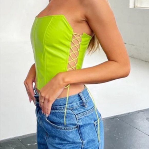 Tiger Mist Amity Corset - limeade - Picture 5 of 6